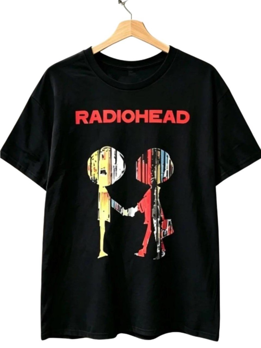 Black Radiohead Graphic Tee - Band tee Shirt